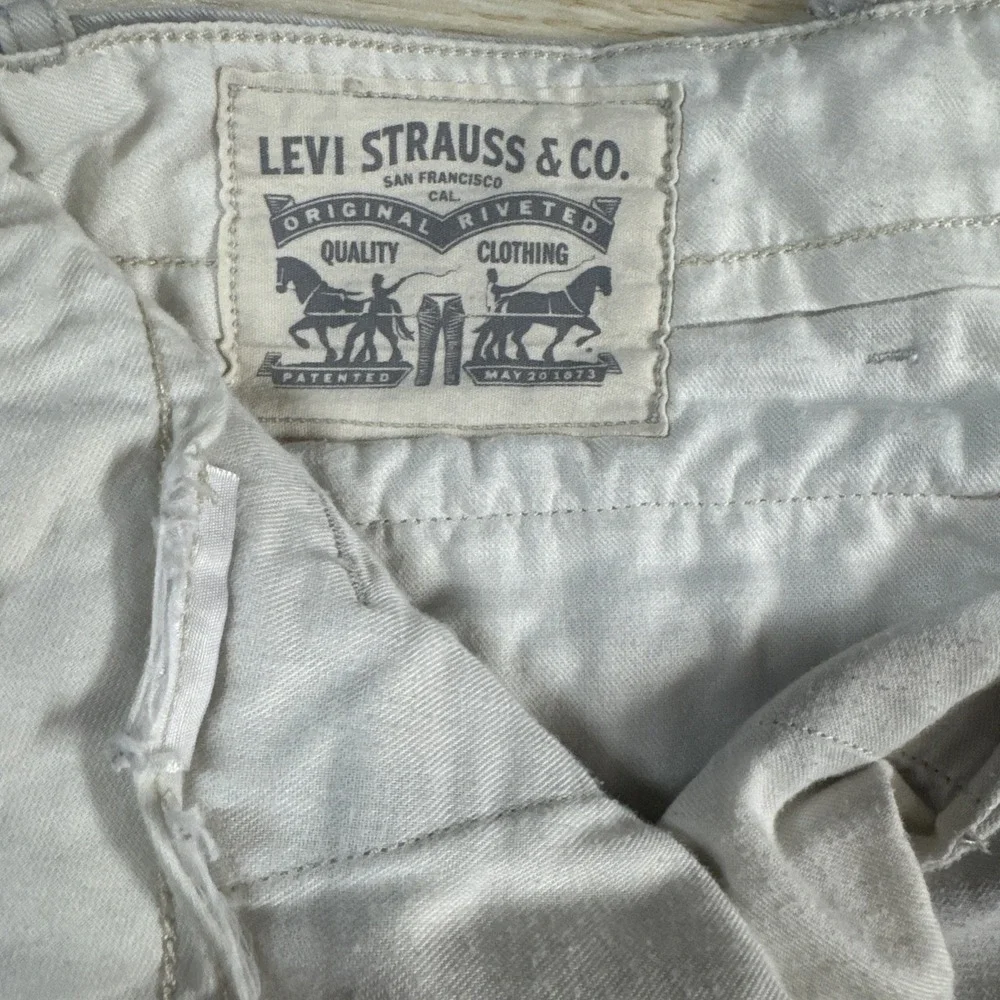Levi's Mens Cargo Pants White Camo Military Utility White Tab Pockets 36 x 32